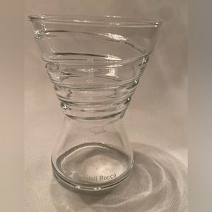 BORMIOLI ROCCO Glassware Ribbed Swirl Glass 4.75"H Tumbler 12oz NEW Never Used